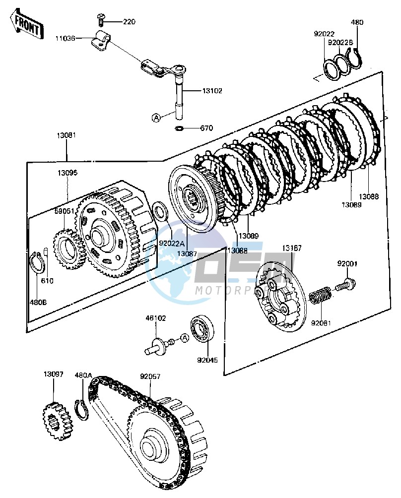 CLUTCH -- KZ440-D3_D4_D5- -