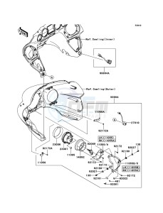 VN1700_VOYAGER_CUSTOM_ABS VN1700KEF GB XX (EU ME A(FRICA) drawing Accessory(Aux Driving Light)