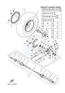 YXE700ES YXE70WPSG WOLVERINE R-SPEC EPS SE (BN52) drawing REAR WHEEL 2