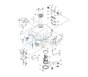 XJ6-S DIVERSION ABS 600 drawing FUEL TANK