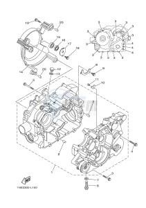 YFM350FWA YFM350DE GRIZZLY 350 4WD (1NSD 1NSE 1NSF) drawing CRANKCASE