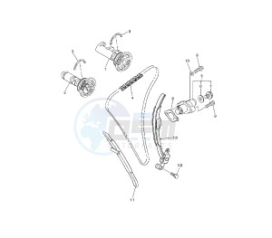 WR F 450 drawing CAMSHAFT AND TIMING CHAIN