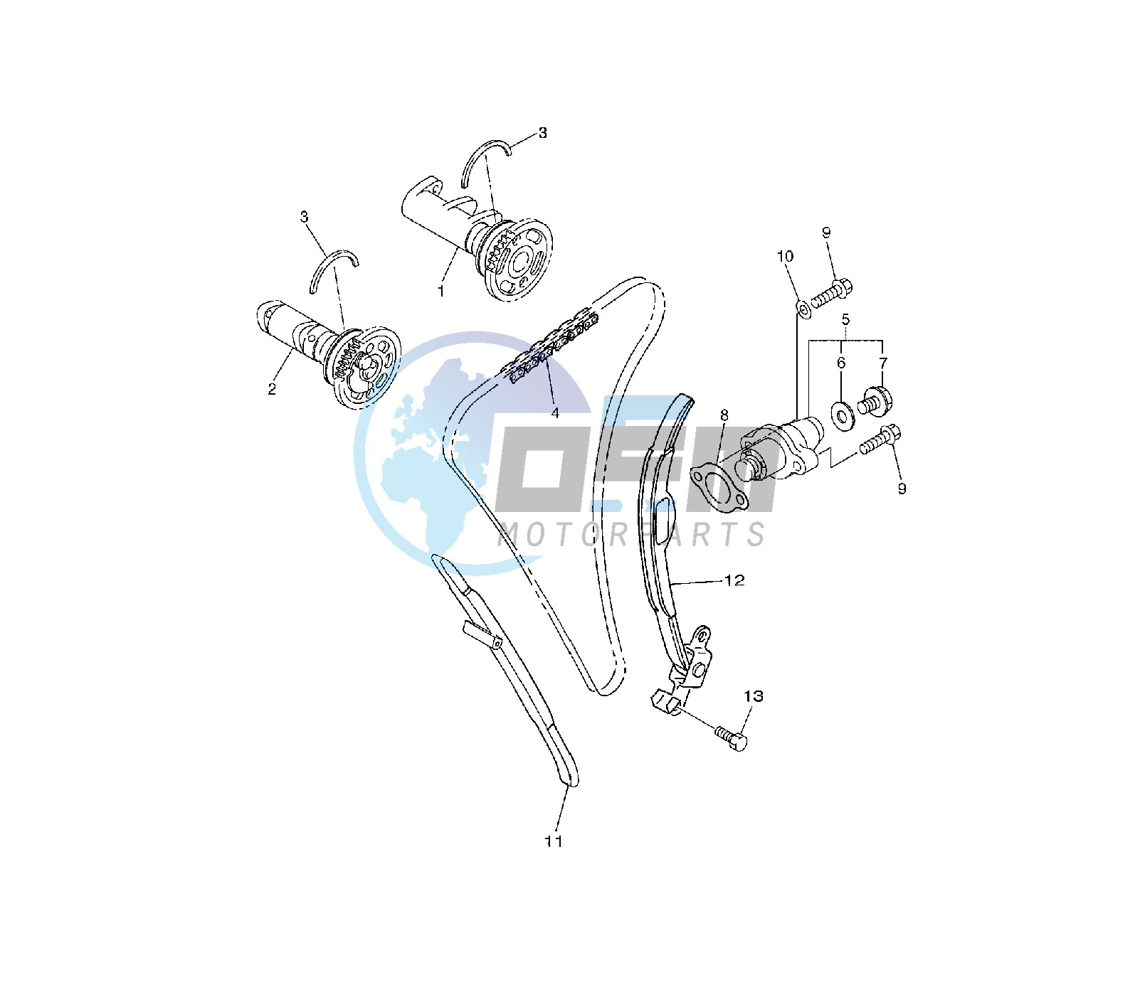 CAMSHAFT AND TIMING CHAIN