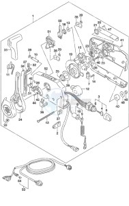 DF 25A drawing Remote Control w/Power Tilt