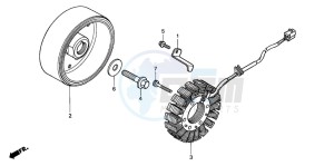 CBR600FR drawing GENERATOR