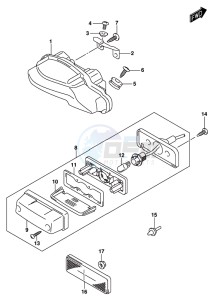 GSX-S1000F drawing REAR COMBINATION LAMP