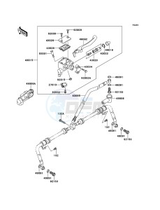 KVF650_4X4 KVF650FCS EU GB drawing Front Master Cylinder