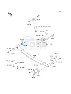 KAF 620 C [MULE 2500] (C6) [MULE 2500] drawing REAR SUSPENSION