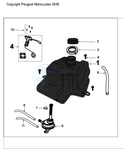 KISBEE SL drawing TANK AND FUEL PUMP