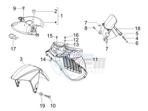 Runner 50 SP SC drawing Wheel housing - Mudguard