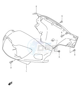 AN125 (E2) Burgman drawing HANDLE COVER