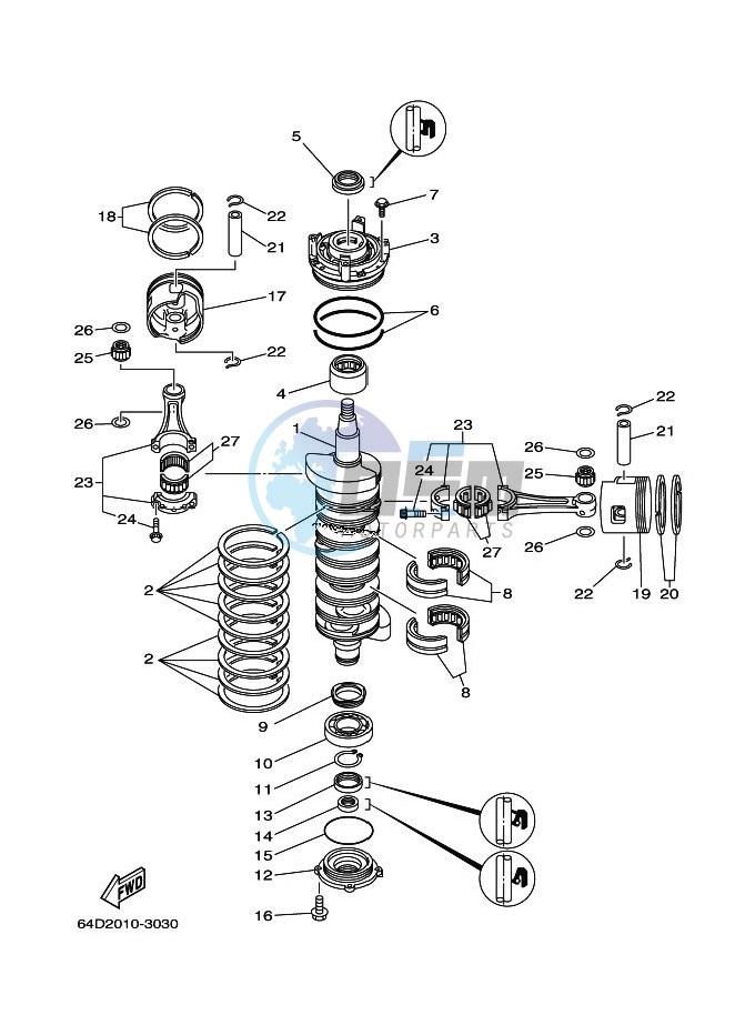 CRANKSHAFT--PISTON