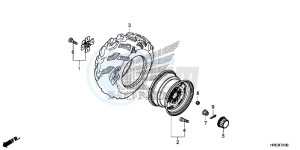 TRX500FM6G TRX680 Europe Direct - (ED) drawing REAR WHEEL