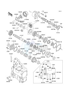 KLF 300 C [BAYOU 300 4X4] (C10-C14) [BAYOU 300 4X4] drawing FRONT BEVEL GEAR