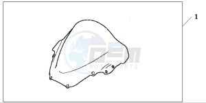 VTR1000SP RC51 drawing HIGHWIND SCREEN