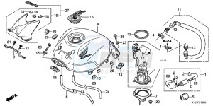 CBR250RAD CBR250R ABS 2E - (2E) drawing FUEL TANK