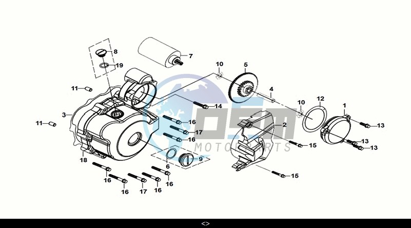 LEFT CRANK CASE COVER