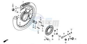 MT50S drawing REAR WHEEL