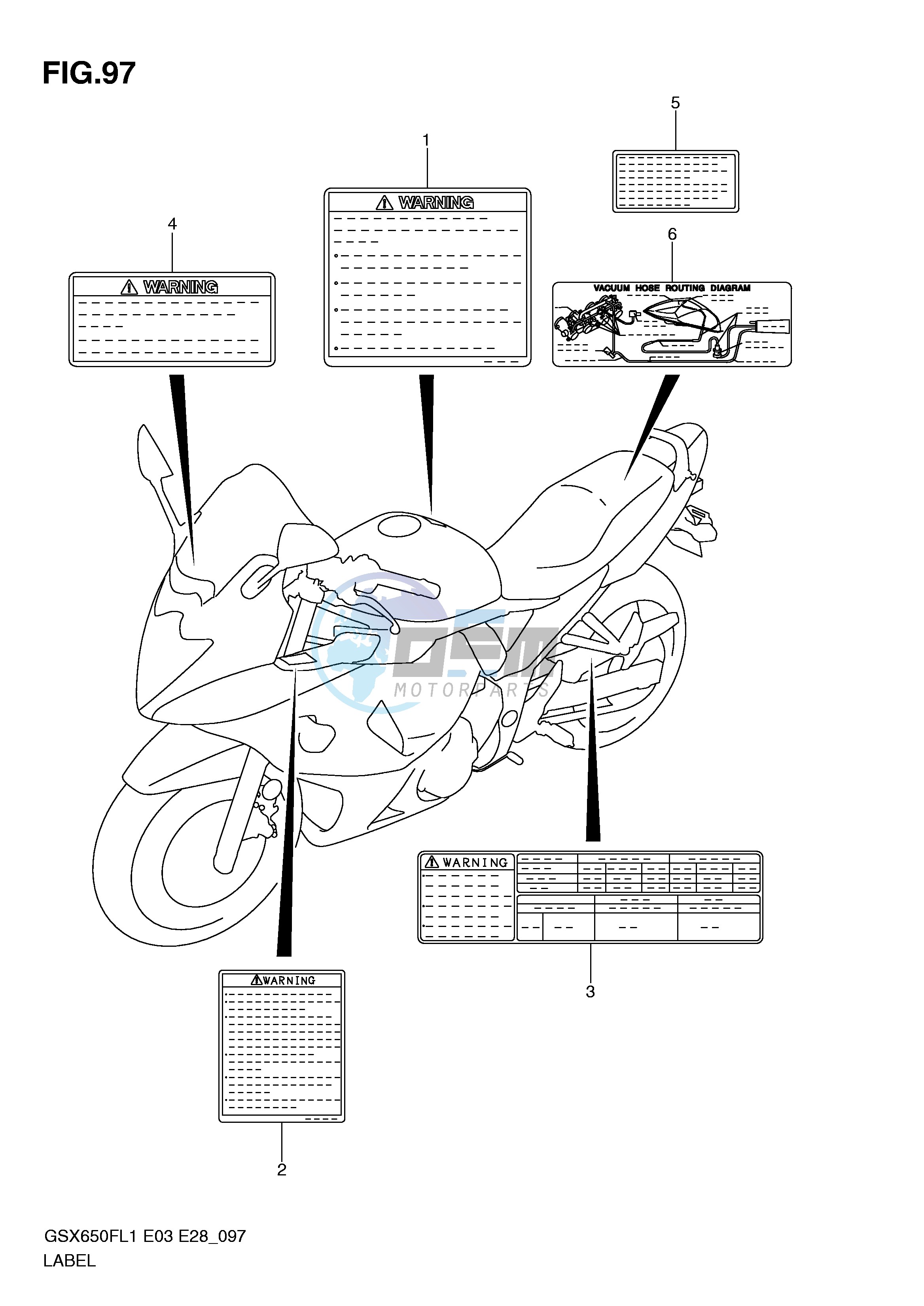 LABEL (GSX650FAL1 E33)