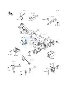 EX 250 F [NINJA 250R] (F6-F9) [NINJA 250R] drawing ELECTRO BRACKET