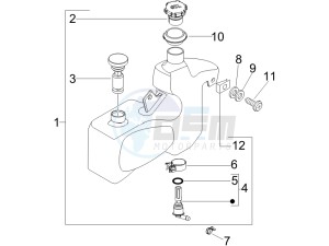 LX 50 2T E2 Touring (30Kmh) drawing Oil tank