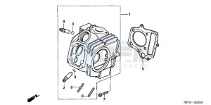 TRX90XC TRX90 ED drawing CYLINDER HEAD