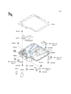 KRF 750 F [TERYX 750 4X4 NRA OUTDOORS] (F8F) C9FA drawing OIL PAN