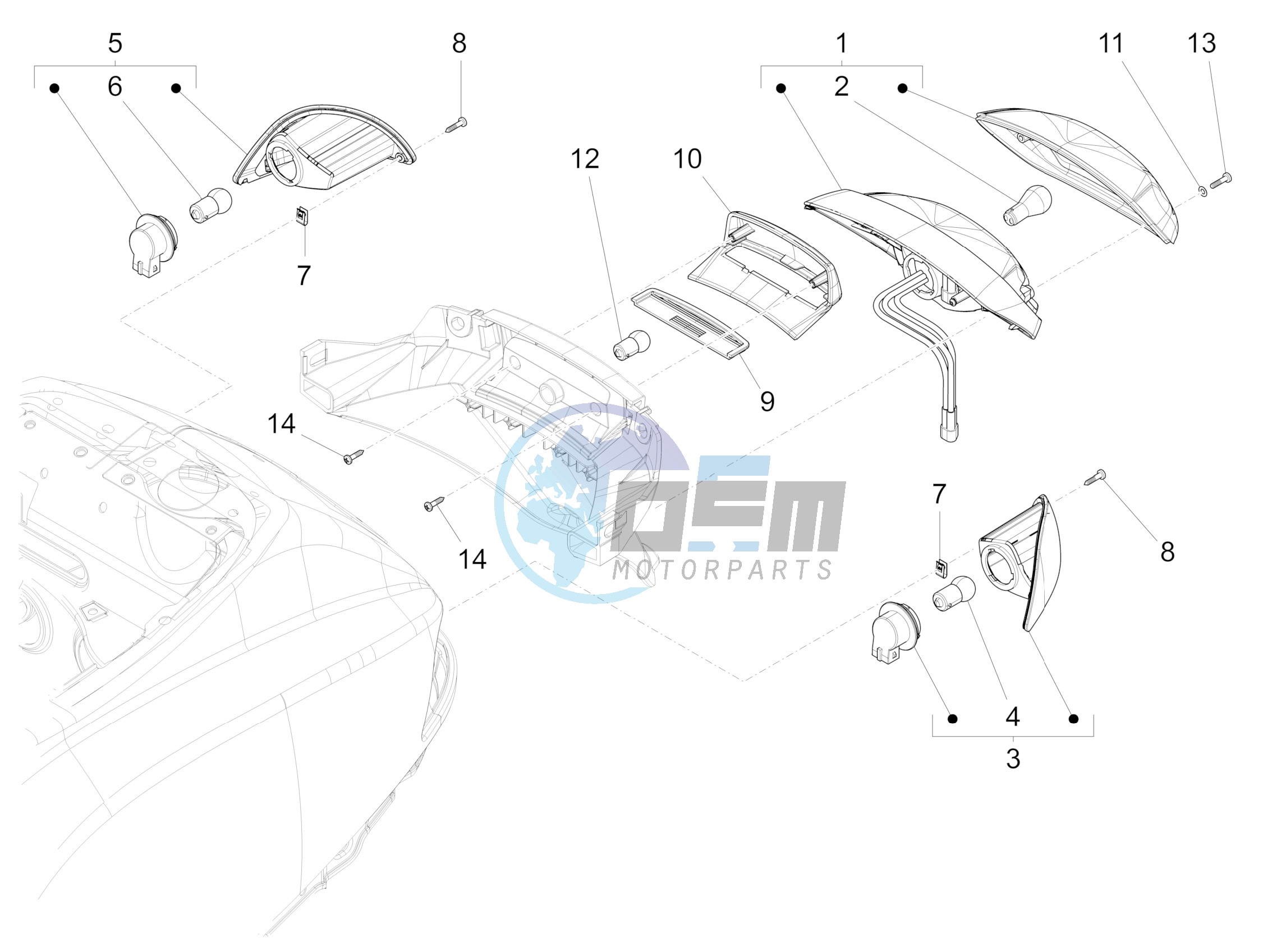 Rear headlamps - Turn signal lamps