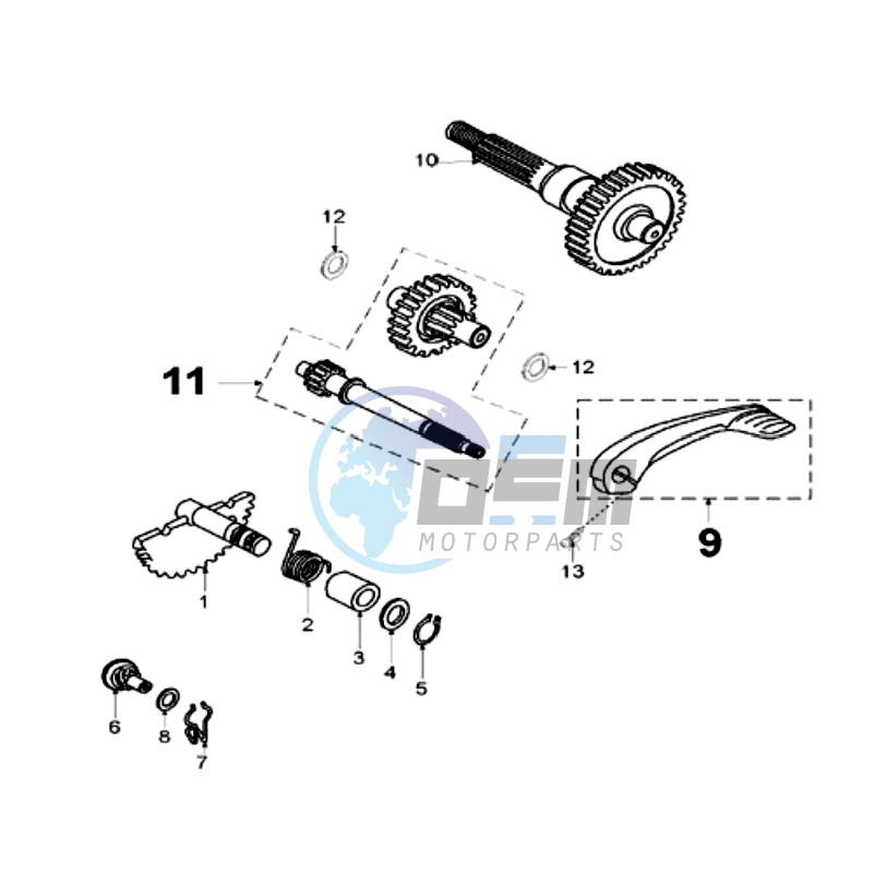 DRIVE SHAFTS / KICKSTARTER