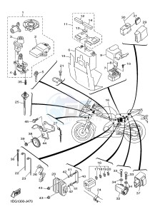 XJ6F ABS 600 DIVERSION F (ABS) (1DG4) drawing ELECTRICAL 2