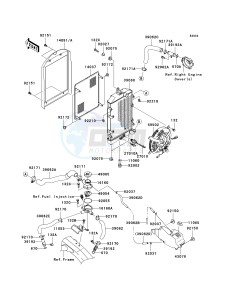 VN 1600 D [VULCAN 1600 NOMAD] (D6F-D8FA) D8F drawing RADIATOR