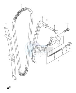 LT-F250 (E17) drawing CAM CHAIN