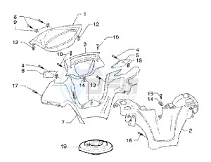 X9 125 SL drawing Handlebar Coverings