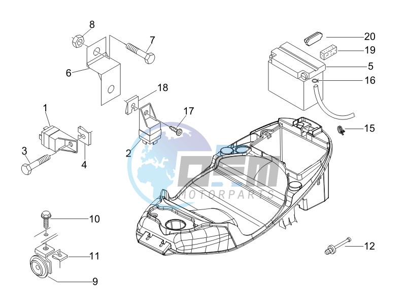 Remote control switches - Battery - Horn