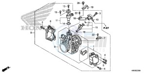 TRX500FM5F TRX500FM Europe Direct - (ED) drawing THROTTLE BODY