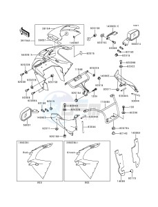 ZX 900 B [NINJA ZX-9R] (B4) [NINJA ZX-9R] drawing COWLING