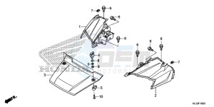 SXS700M2H Europe Direct - (ED) drawing FRONT FENDER/HOOD