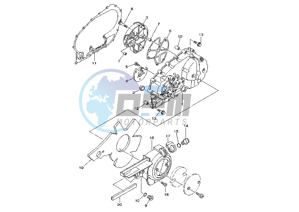 CRANKCASE COVER, LEFT