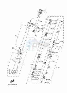 MT-07 ABS MTN690-A (B4C9) drawing FRONT FORK