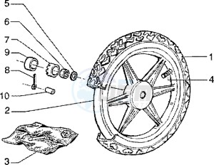 Liberty 150 Leader drawing Rear Wheel