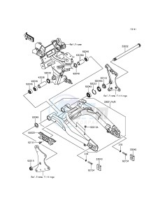 ER-6F EX650EEF XX (EU ME A(FRICA) drawing Swingarm