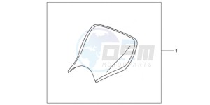 CBR1000RR9 France - (F / CMF MME REP) drawing E-SEAT