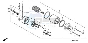 CB1100AD CB1100 ABS UK - (E) drawing STARTING MOTOR