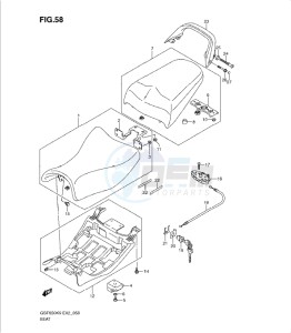 GSF650/S drawing SEAT