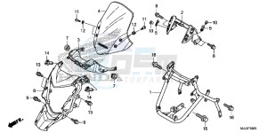 NC750XAE NC750XA Europe Direct - (ED) drawing FRONT COWL