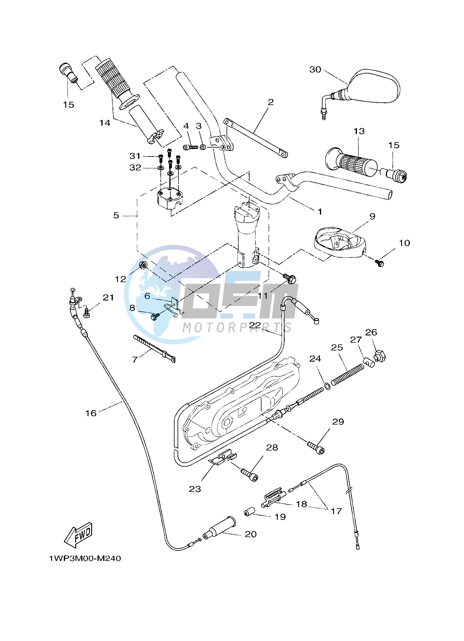 STEERING HANDLE & CABLE