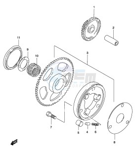 GZ250 (P3) drawing STARTER CLUTCH