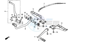 TRX300FW FOURTRAX 300 4X4 drawing STEP/PEDAL