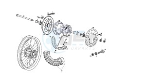 SENDA R X-RACE - 50 CC VTHSR1D1A EU2 drawing REAR WHEEL