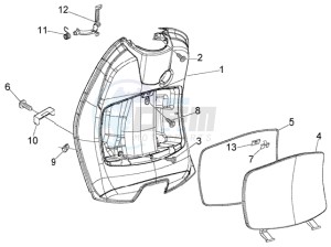 LX 50 4T drawing Front glove